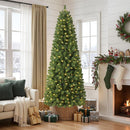 SHareconn 6ft Prelit Pencil Hinged Christmas Tree with Multi-Color Lights — 6