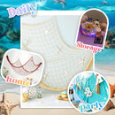 2 Pack Fish Net Decorations for Party, Natural Cotton Hawaiian Table Runner Party Fishing Net Decorative, Nautical Themed Decor Cotton Fishnet Under The Sea Pirate Ocean BeachHalloween Decor | 2pack-a — 4