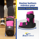 Brace Direct Women's Pink Short CAM Walker Boot, Foot/Ankle Fracture L4361 — 4