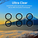 Dengduoduo 3 Pack Camera Lens Protector for iPhone 17, Tempered Glass, Ultra HD, 9H Hardness, Anti-Scratch, Case Friendly,[No Affect on Night Shots], Clear photo 3