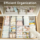Vtopmart 18 Pack Baby Clothes Organizer, Foldable Fabric Drawer Bins — 3