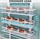 Eastherry Over The Door Pantry Organizer，9-Tier Over The Door Organizer with Adjustable Basket，Metal Hanging Pantry Organizers and Storage for Kitchen, Back of Door Seasoning Rack — 3