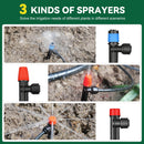 Drip Irrigation System for Garden, 2026-Upgraded Quick Connect Garden Watering Kit All-in-One with 1/2 inch 1/4 inch Irrigation Tubing for Garden, Lawn, Greenhouse, Raised Beds (233FT) — 3