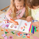 Nsrzua DIY Journal Kit for Girls,Toys for Ages 8-14 and Birthday Gifts for Girls | orange-yellow — 2