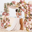 Blocesa Rose Gold Balloon Garland Arch Kit, Pink Gold, Latex, Party Decor. | Rose Gold White — 5