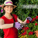 COOLJOB Medium Gardening Work Gloves for Women Ladies, Thorn Proof for Rose…