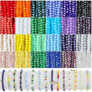 1800Pcs 4mm Glass Beads for Bracelets Jewelry Making, Faceted Bead Friendship Bracelet Kit, Rainbow Beads DIY Craft… — 1