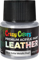Crazy Colors Siver Dollar Metallic Premium Acrylic Leather and Shoe Paint — 1
