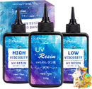 JDiction UV Resin Trio Bundle - 300g Total - Regular, High Viscosity/Thick and Low Viscosity/Thin Crystal Clear UV… — 1