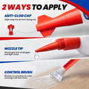 Super Glue with Brush & Nozzle Applicator Clear Instant CA Glue All Purpose — 2