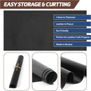 Shkira 12''X24'' Full Grain Black Leather Sheets for Crafts - Pieces for Leather Working - 1.3MM Thick Cowhide Pieces - Sheet for Sewing Hobby Arts and Crafts — 3