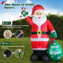 8 FT Christmas Inflatable Santa Claus with Candy and Big Gift Bag Outdoor Decor, Blow Up IP44 Weatherproof Xmas Decorations for Yard, Built-in LED Light for Gardern Lawn Indoor Winter Holiday — 5