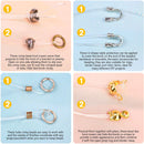 Acejoz 2251 Pieces Crimp Beads for Jewelry Making, Knot Covers, Crimp Bead Covers, Crimp Tubes and Wire Guardians… — 5