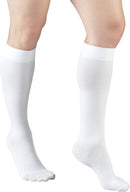 Truform 20-30 mmHg Compression Stockings for Men and Women, Knee High Length, Closed Toe | White | Large (1 Pair) | Microfiber Knit — 5