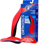 Pure Stride Professional 3/4 Length Orthotics - Shoe Insole & Support for Metatarsals, High Arch, Flat Feet - Pain Relief for Plantar Fasciitis, Arch, Heel - 1 Pair, Men's 5-6.5 / Women's 7-8.5 - Generation 2 — 1