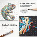Nicpro 30pcs Paint Brush Set for Acrylic Painting, Oil, Watercolor, Gouache | Wood — 5