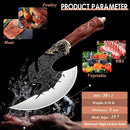 ROCOCO Viking Cleaver Knife Birthday - Kitchen Axe & Sheath Father Gift Men — 5