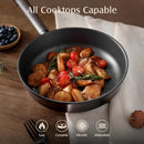 SENSARTE 9.5" Non Stick Frying Pans Skillet with Lid, PFOA/PFOS Free