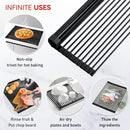MERRYBOX Roll Up Dish Drying Rack Silicone Wrapped Over The Sink Dish Drying Rack Multipurpose Foldable Sink Drying… — 7