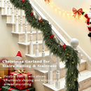 9FT Realistic Christmas Cedar Garland for Mantel, Soft Touch with Lights — 4