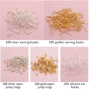 Earring Hooks,600pcs Hypoallergenic Earrings Making kit,Earring Finding — 3
