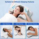 Pain Relief Cervical Pillow for Neck Support, Adjustable Ergonomic Pillow - Grey — 4
