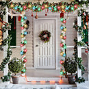 Kingdder 16.4 ft Christmas Garland with Light,Multicolor, Red and Green — 4