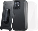 Case for iPhone 16 (6.1") with 2 x Camera & Screen Protectors | Heavy Duty Full Body Military Grade Drop Protection Carrying Cover Holder | Holster for Men Belt with Clip Stand – Black — 2