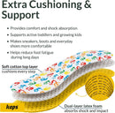 Kids Insoles Cut to Fit - Breathable Shoe Inserts for Children & Toddler, Prevent Blisters Keep Feet Fresh, Up to 23cm / 9 inch - Kaps Arieto — 4
