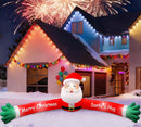10FT Giant Christmas Inflatable Santa Claus Outdoor Decorations, Hug Santa Inflatable Built-in LED Light, Weatherproof Giant Christmas Blow Up Yard Decor for Gardern Lawn Indoor Winter Holiday — 8
