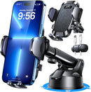 【Upgraded Strongest Suction & Pro Military-Grade Certs 】Ultimate Car Phone Mount【360°Rotatable Suction】Cell Phone Holders Truck Stand for Dashboard Windshield Vent for iPhone 17 Pro Max Samsung,Black photo 1
