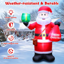 14 FT Christmas Inflatables Santa Claus Outdoor Decoration, Giant Santa Inflatable with Gift Bag, Blow Up Yard Decor with Built-in LED Lights for Xmas Lawn Garden Home Holiday Party — 4