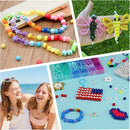 Gionlion 4200Pcs Pony Beads for Bracelet Making Kit, 48 Colors Kandi Beads Bracelet Kit, 2500PCS Rainbow Candy,… — 6