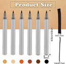 Leinuosen 6 Pack Dual Tip Leather Dye Marker Pens Touch up Pen Shoe Marker Leather Flow Marking Pen for Furniture Scratches Shoe Repair — 2