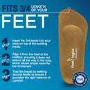 Footlogics 3/4 Length Orthotic Shoe Insoles with Built-in Raise for Ball of Foot Pain, Morton’s Neuroma, Flat Feet - Metatarsalgia (L (Men's 10-11.5, Women's 11.5-13) 6