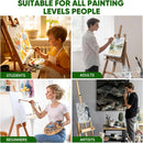 ESRICH Canvas Boards for Painting 12x16 Inch, 2 Pack Canvas for Painting Cotton Primed Acid Free Large Blank Canvas Panels for Oil Paint, Watercolor, Acrylic Paint, Gouache and Tempera. | 12x16in-2pack — 5