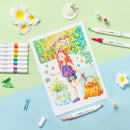 Ohuhu Alcohol Markers 80 Colors Brush& Fine for Beginners Adults Coloring — 5