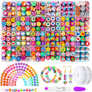 JOICEE 480PCS Fruit Flower Polymer Clay Beads Bracelet Charms Beads — 1