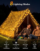 14.8x5FT Christmas Net Lights Outdoor Plug in with 8 Modes — 3