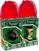 Hanayama Brain Teaser Puzzles with Red Velveteen Drawstring Pouches Bundle for Challenging Mind Games — 2