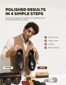 Stone and Clark Compact Travel Size Leather Shoe Shine Kit for Men & Women | Dark Brown — 4