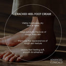 Advanced Clinicals Cracked Heel Foot Cream Skin Care Moisturizer Lotion For Feet W/Shea Butter | Helps Heal Cracked Skin, Rough Spots, Calluses, & Dry Skin | Foot Lotion | Hand Lotion| Large 8 Fl Oz - Cracked Heel Foot Lotion — 3
