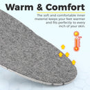 riemot Merino Wool Insoles for Women Breathable Honeycomb Shoe Inserts Comfortable Cushioning Replacement Innersoles Warm Sheepskin Insole for Winter Snow Boots Slippers Gray US8/ EU39 — 4