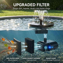 Solar Bird Bath Fountain Pump, 6.3 Inch Upgraded Floating Solar Powered Water…