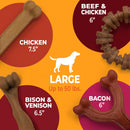 Nylabone Strong Chew Dog Toy 4-Pack, Durable Chew Toys, Large Dogs