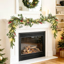 DR.DUDU 6FT Christmas Garland with Lights Mantel Decorations — 2