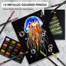 KALOUR 180 Colored Pencil for Artists - Rich Pigment Soft Core - Oil-Based - Ideal for Coloring Drawing Sketching Shading Blending - Vibrant Color（Tin Case） — 5