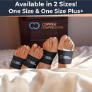 Copper Compression Arch Support Sleeves. Targeted Compression for Plantar Fasciitis Symptoms, Pain, Flat Feet & High Arches. Breathable Support for Men & Women - Black | Black - Regular - 1 Pair — 3