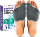 Orthopedic Metatarsal Pads,Ball of Foot Cushion with Gel Pad for Women and Men, Foot Pads for Ball Pain Relief, Morton's Neuroma, Metatarsalgia Support. (Gray, Middle:Women(7-9)/MEM(5-7)) 1