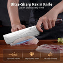 PAUDIN Nakiri Knife - 7" Razor Sharp Meat Cleaver and Vegetable Kitchen Knife, High Carbon Stainless Steel,… — 3